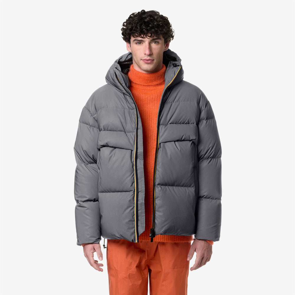 Reflective Black Unisex Short Jacket with Recycled Down Padding 02