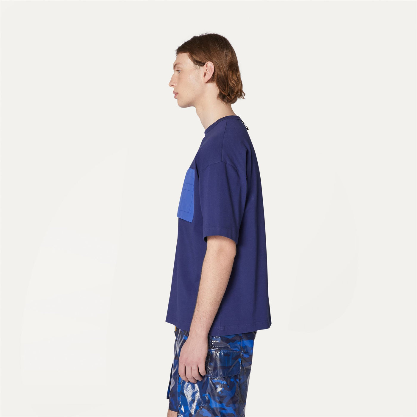 T-ShirtsTop Unisex AUREL T-Shirt BLUE PRINT - BLUE ROYAL Detail (jpg Rgb)			