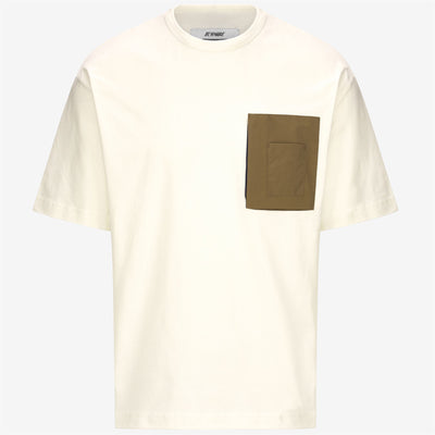 T-ShirtsTop Unisex AUREL T-Shirt WHITE NATURAL - BROWN GREENISH Photo (jpg Rgb)			