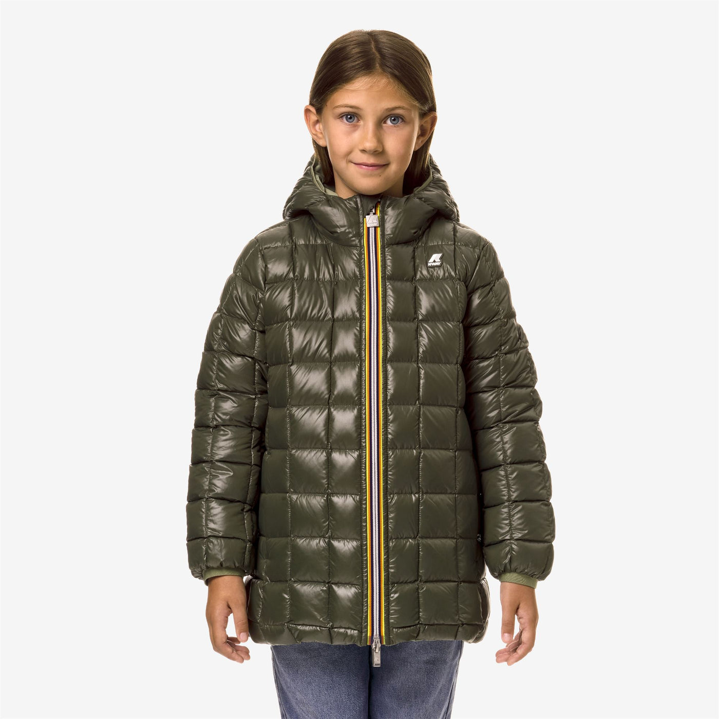 Jackets Girl P. SOPHIE ST THERMO DOUBLE Mid GREEN S-GREEN B Detail Double				