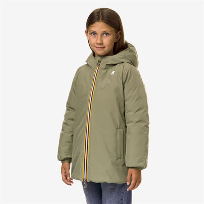 Jackets Girl P. SOPHIE ST THERMO DOUBLE Mid GREEN S-GREEN B Detail (jpg Rgb)			
