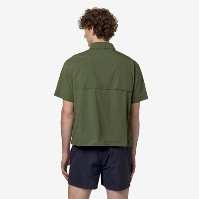 Jackets Man LICONCY Short GREEN CYPRESS Dressed Front Double		