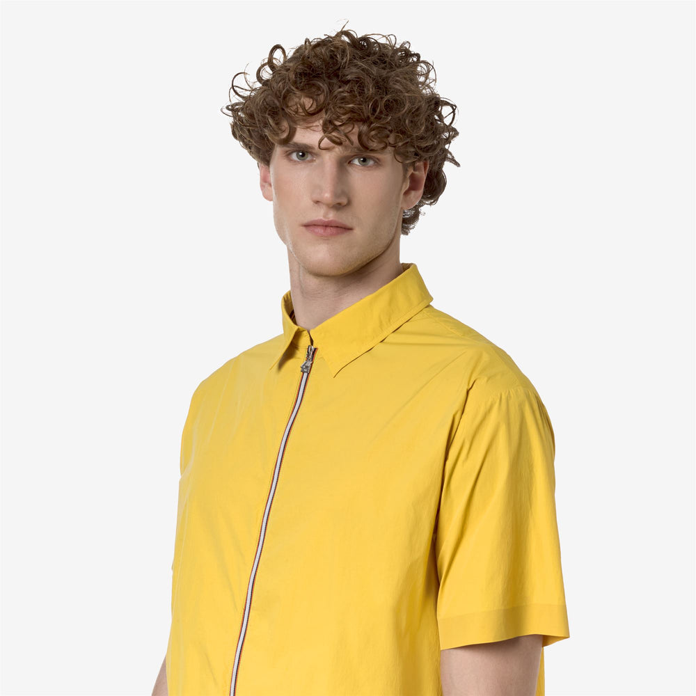 Jackets Man LICONCY Short YELLOW MIMOSA Detail Double				