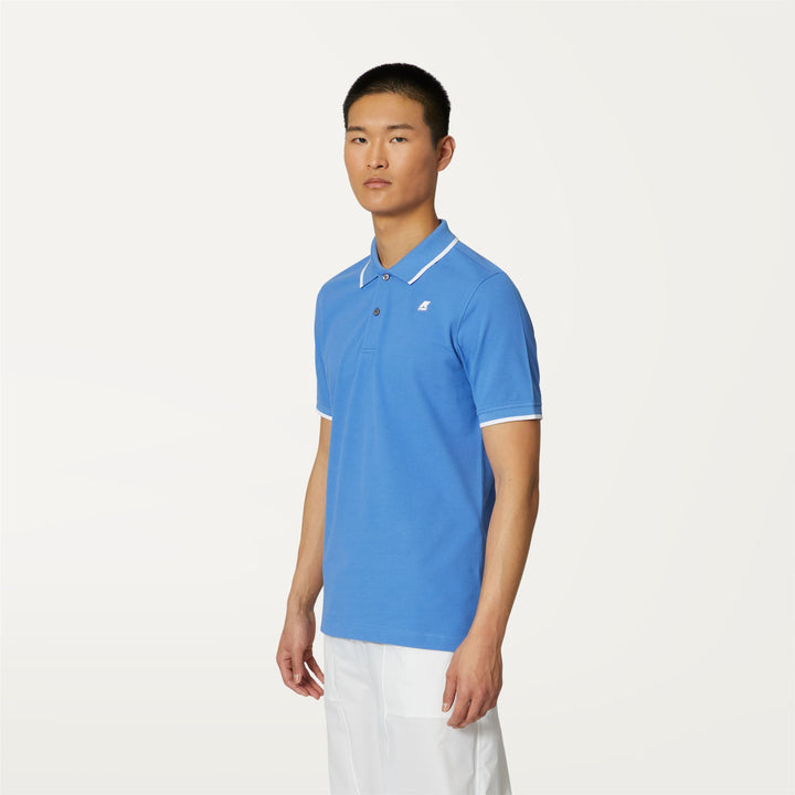 Polo Shirts Man KAI Polo BLUE ULTRAMARINE Detail (jpg Rgb)			