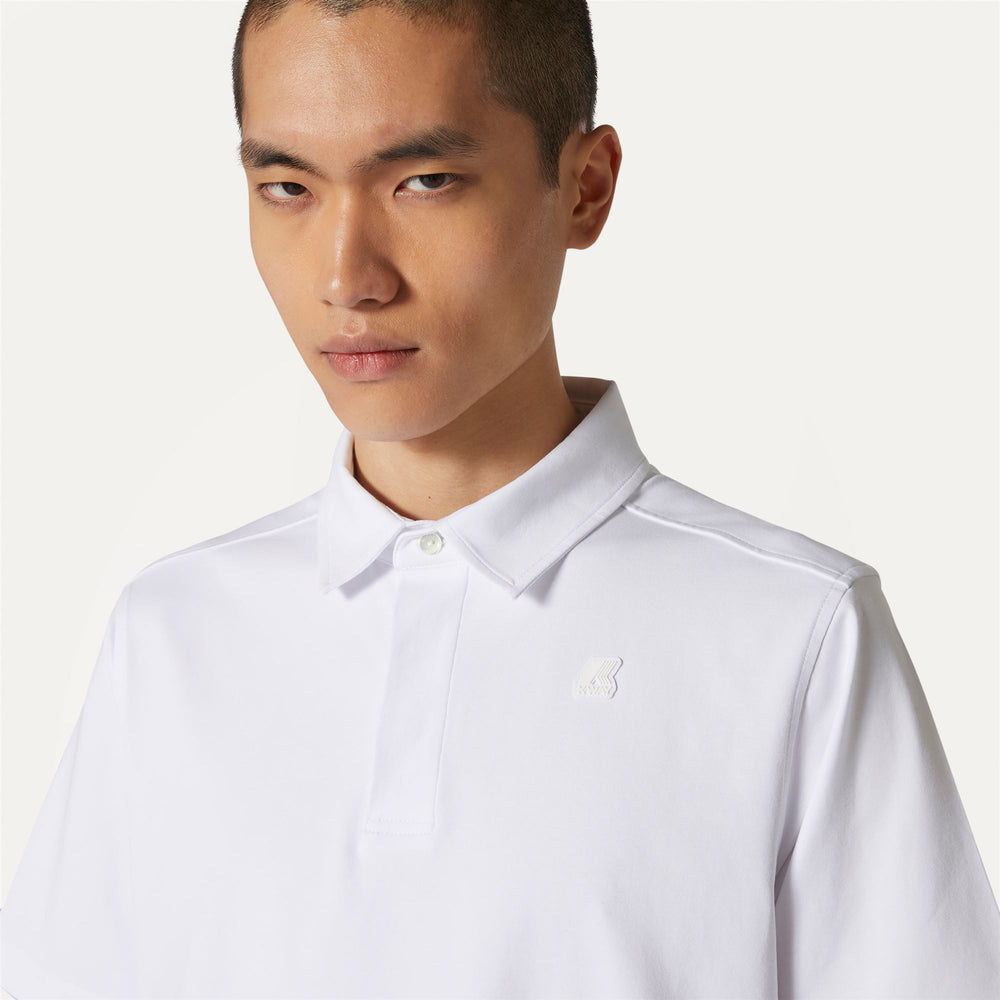 Polo Shirts Man VINCELLE Polo WHITE Detail Double				