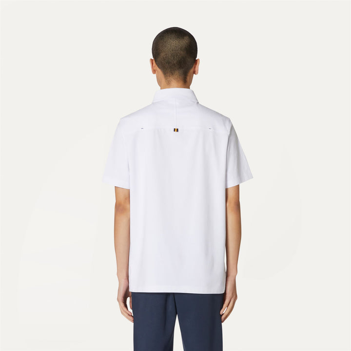 Polo Shirts Man VINCELLE Polo WHITE Dressed Front Double		