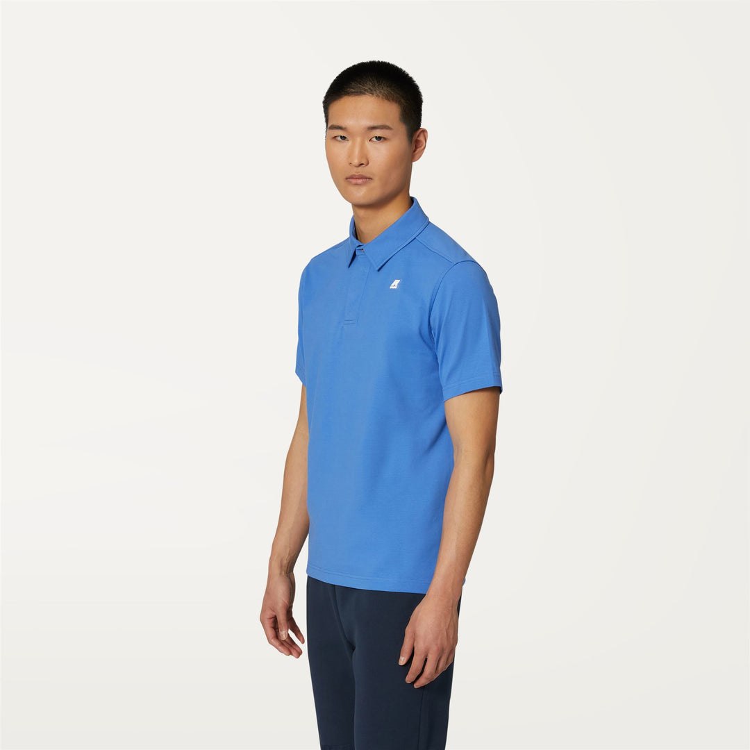 Polo Shirts Man VINCELLE Polo BLUE ULTRAMARINE Detail (jpg Rgb)			