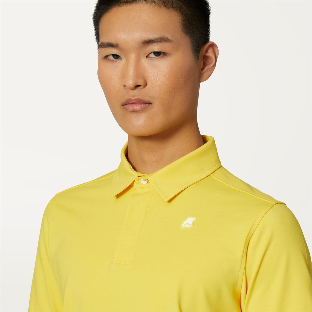 Polo Shirts Man VINCELLE Polo YELLOW SUNSTRUCK Detail Double				