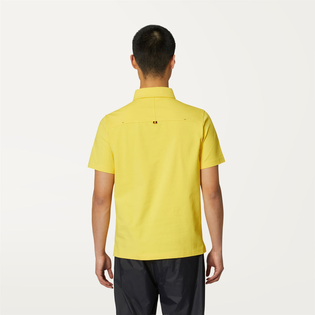 Polo Shirts Man VINCELLE Polo YELLOW SUNSTRUCK Dressed Front Double		