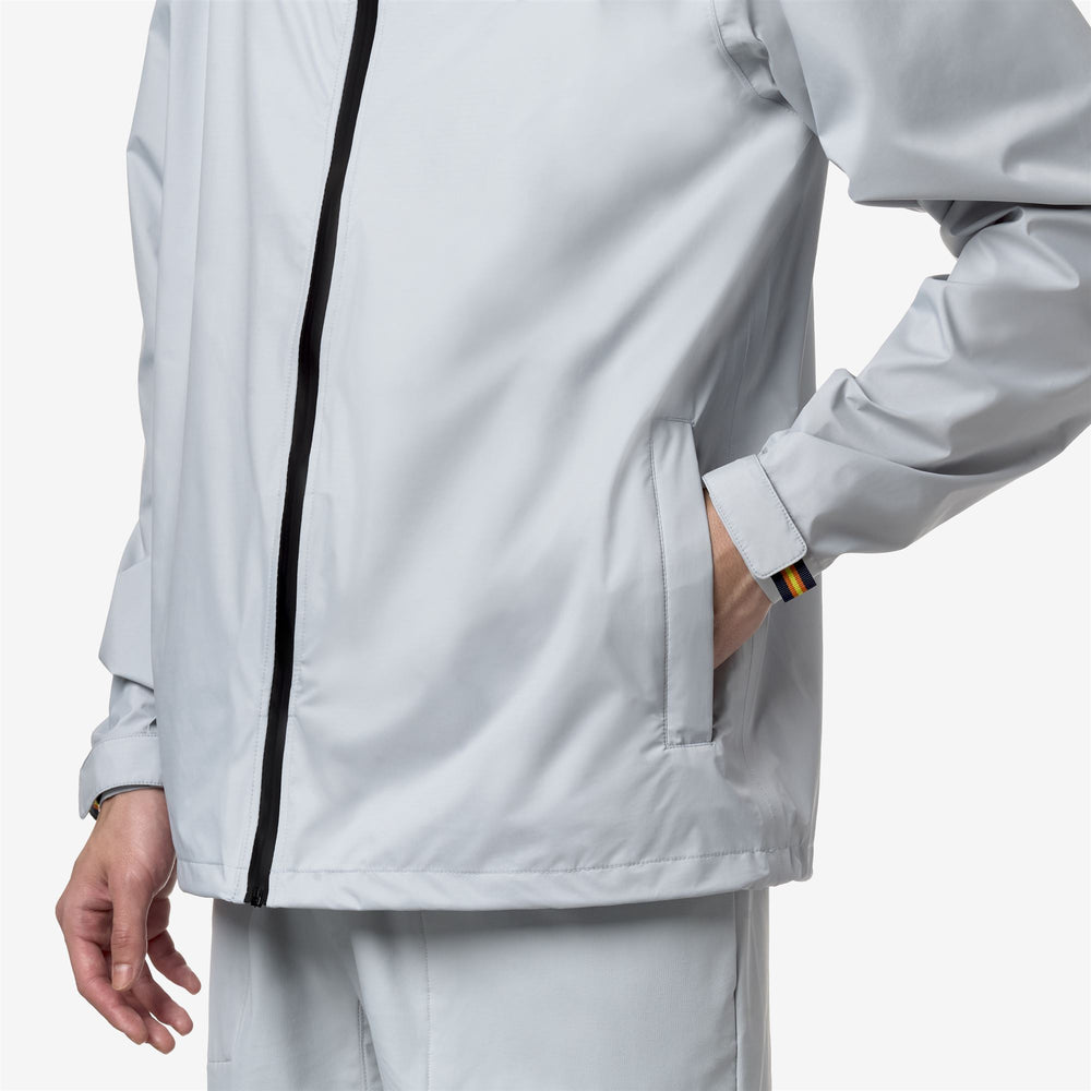 Light Grey Unisex Travel Jacket with Waterproof and Breathable Features 02