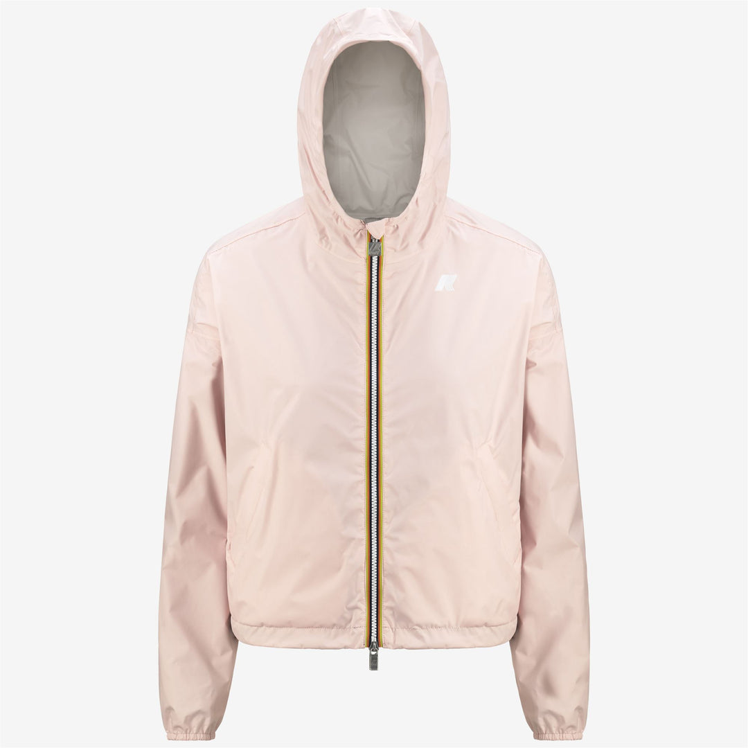 Beige Women's Reversible Cropped Jacket with Zipped Pockets main