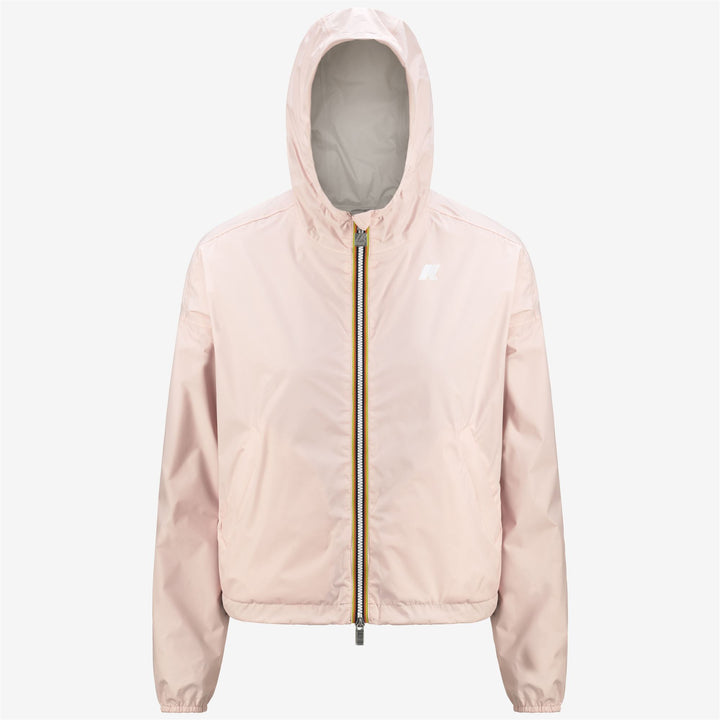 Beige Women's Reversible Cropped Jacket with Zipped Pockets 2