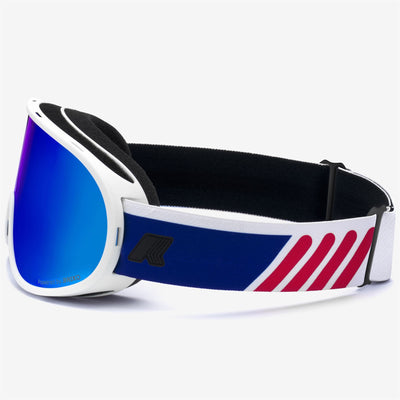 Goggles Unisex MANNY K-Way Ski  Goggles WHITE - BM3 Dressed Front (jpg Rgb)	