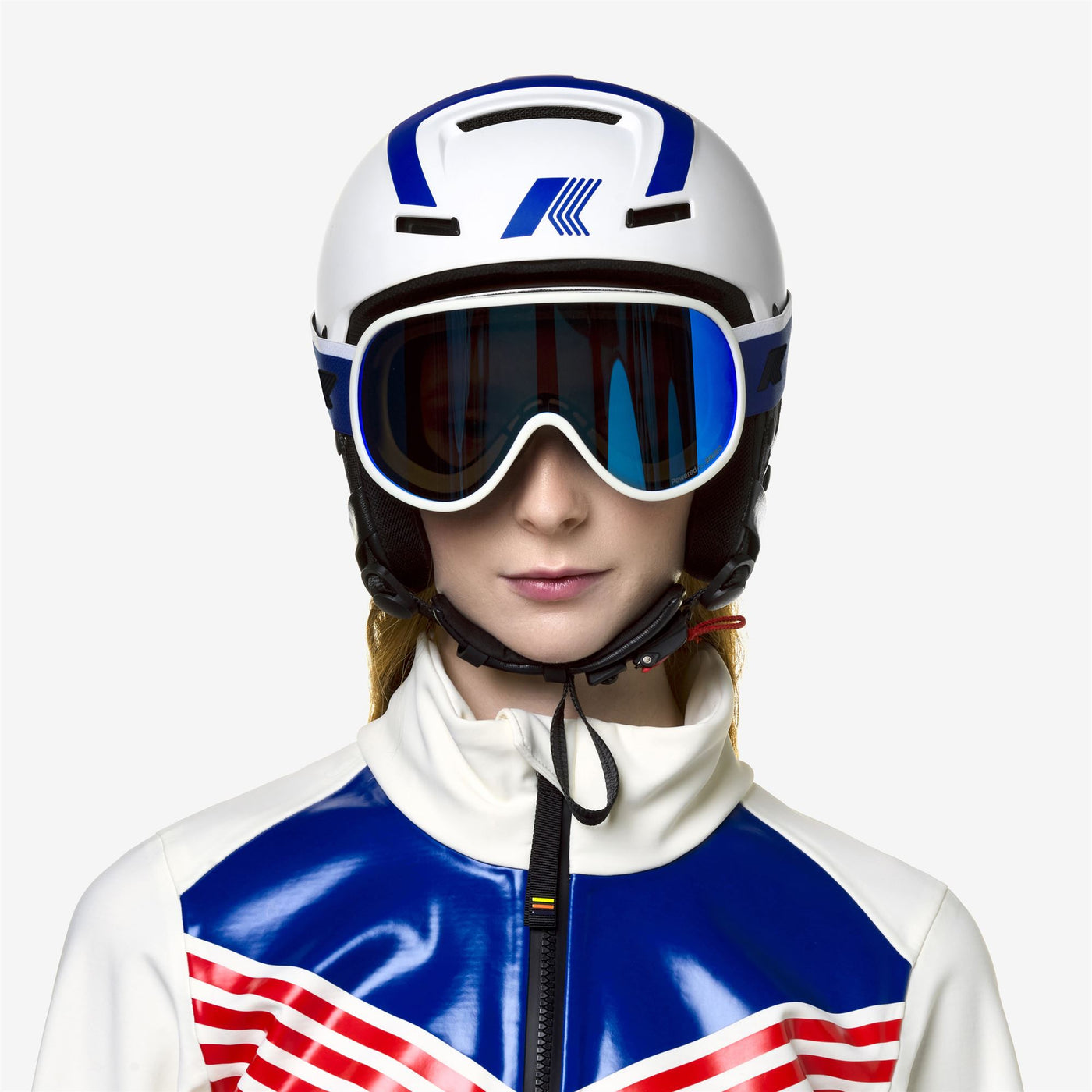 Goggles Unisex MANNY K-Way Ski  Goggles WHITE - BM3 Dressed Back (jpg Rgb)		