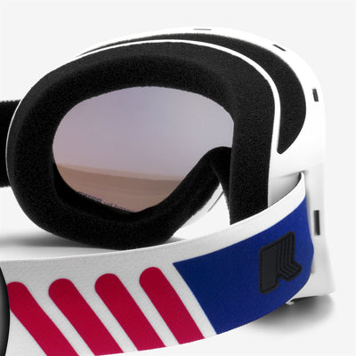 Goggles Unisex MANNY K-Way Ski  Goggles WHITE - BM3 Dressed Side (jpg Rgb)		