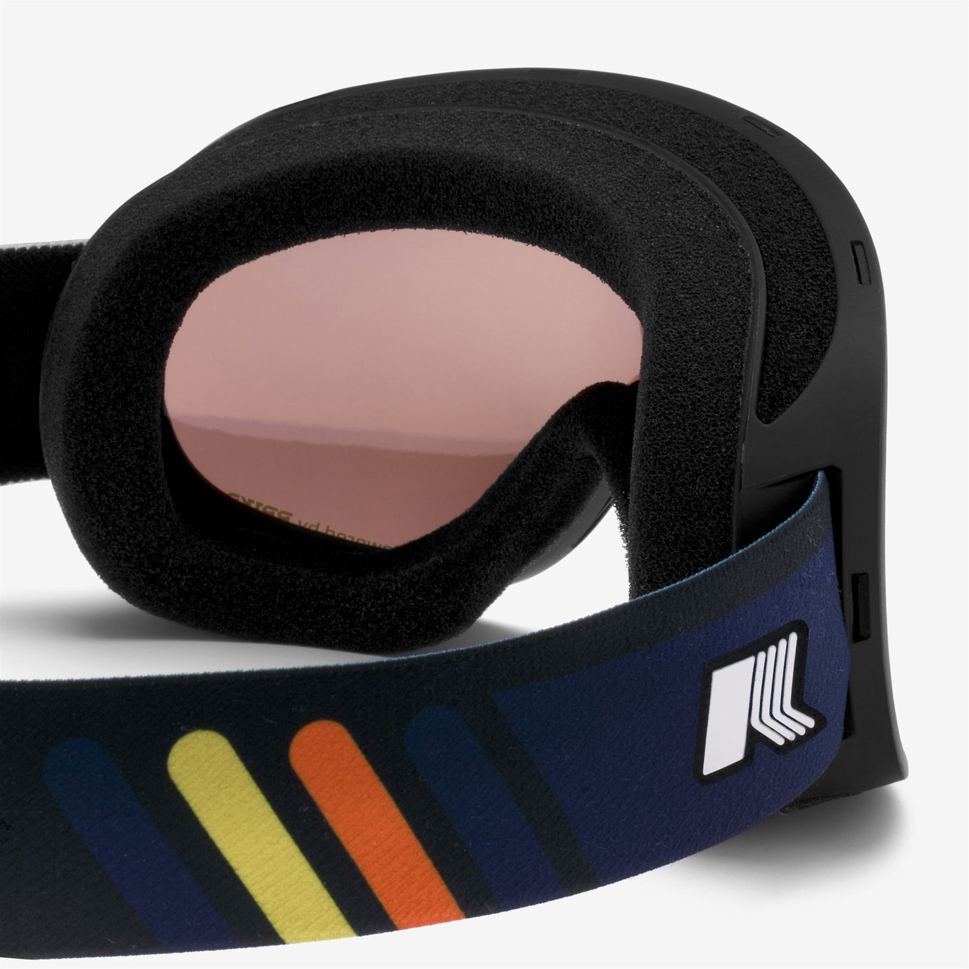 Goggles Unisex MANNY K-Way Ski  Goggles BLACK - GOM3 Dressed Side (jpg Rgb)		
